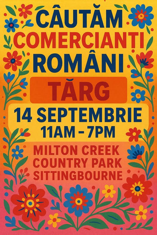 4 Septembrie 2025 | 🕚 11:00 – 19:00 | 📍 Milton Creek Country Park, Sittingbourne