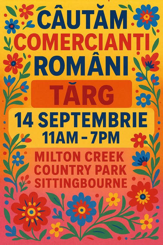 4 Septembrie 2025 | 🕚 11:00 – 19:00 | 📍 Milton Creek Country Park, Sittingbourne