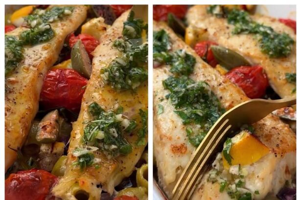 Rețeta perfectă dacă vrei să te menții în formă. File de cod cu legume la cuptor, un deliciu cu puține calorii