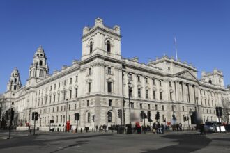 Clădirea guvernamentală de pe Great George Street din Londra, unde lucrează HMRC