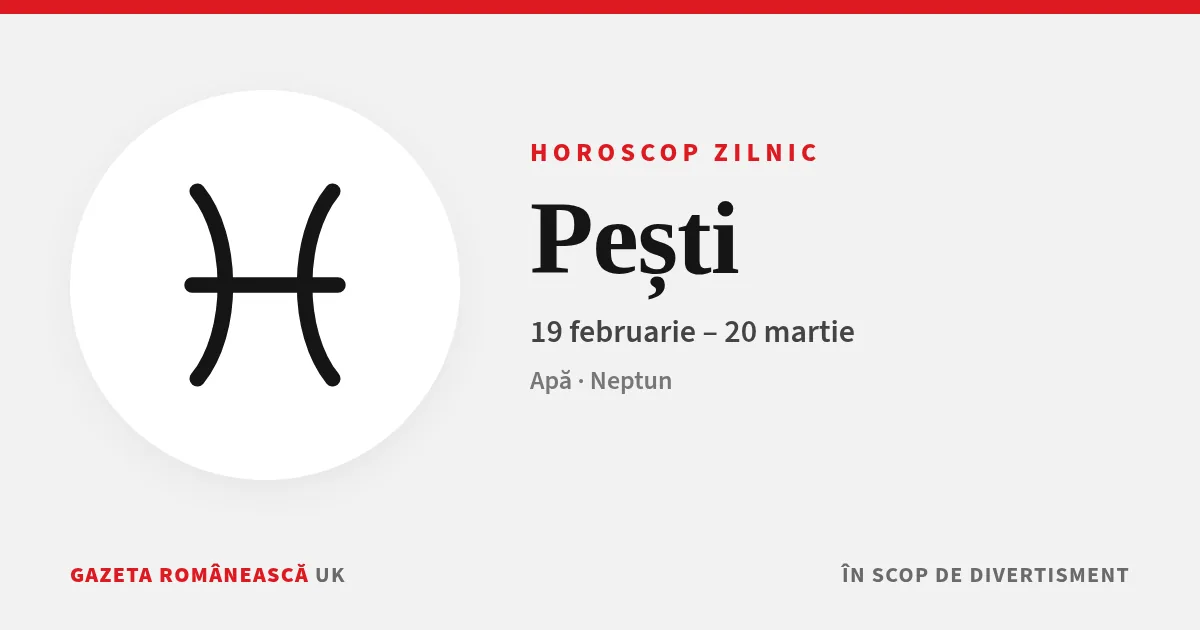 Simbolul zodiei Horoscop Pești – horoscop zilnic Gazeta Românească