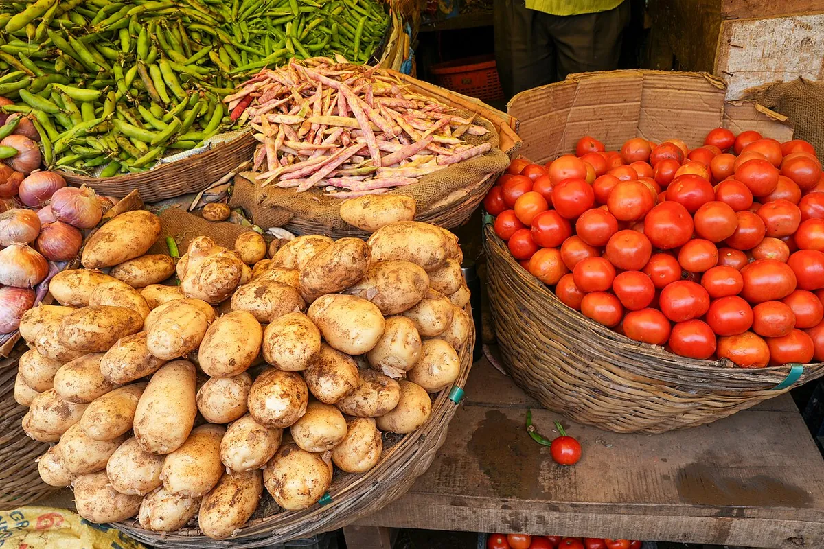 Legume la piață